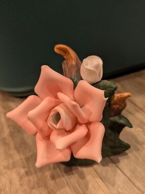 Pink Porcelain Rose Nightlight Cover